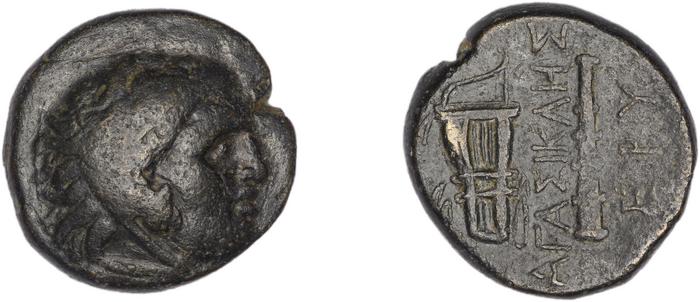 Erythrae Kinns 1980 Period III.1, AE 5, реверс, bm