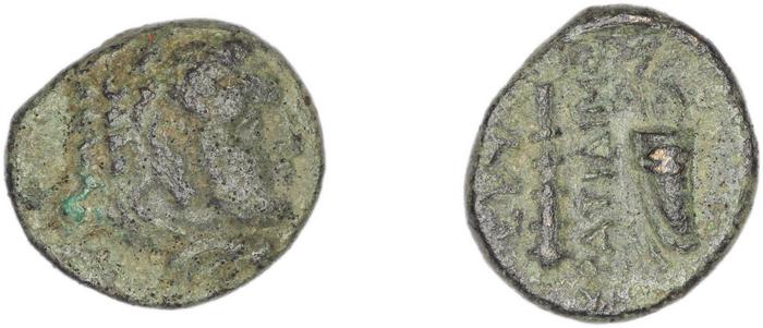Erythrae Kinns 1980 Period II.2, AE 5, реверс, bm