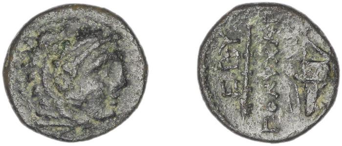 Erythrae Kinns 1980 Period III.1, AE 5, реверс, bm