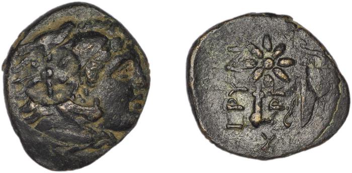 Erythrae Kinns 1980 Period III.1, AE 7, реверс, bm