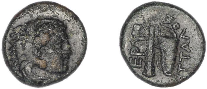 Erythrae Kinns 1980 Period II.1, AE 5, реверс, bm