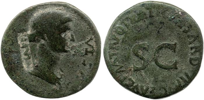 RIC I (second edition) Tiberius 47, реверс, bm