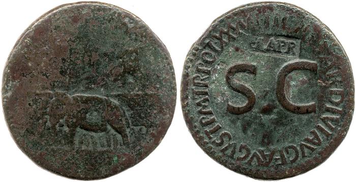 RIC I (second edition) Tiberius 62, реверс, bm