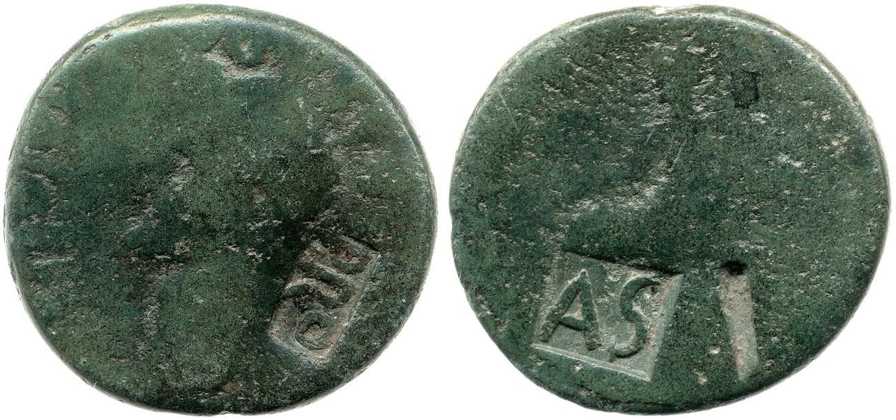 RIC I (second edition) Gaius/Caligula 56, аверс, bm