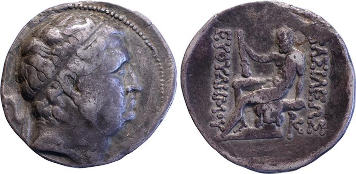аверс Bactrian and Indo-Greek Coinage Euthydemus I 2.15