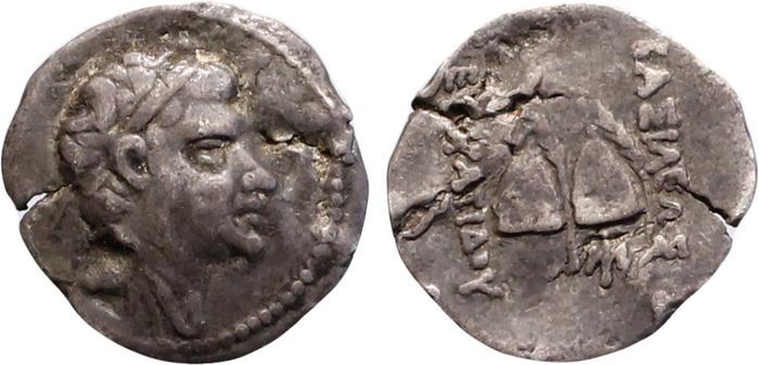 аверс Bactrian and Indo-Greek Coinage Eucratides I 3.4