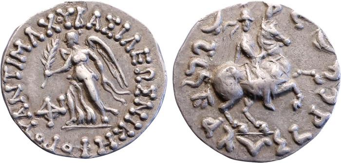 Bactrian and Indo-Greek Coinage Antimachus II 1.1, bm