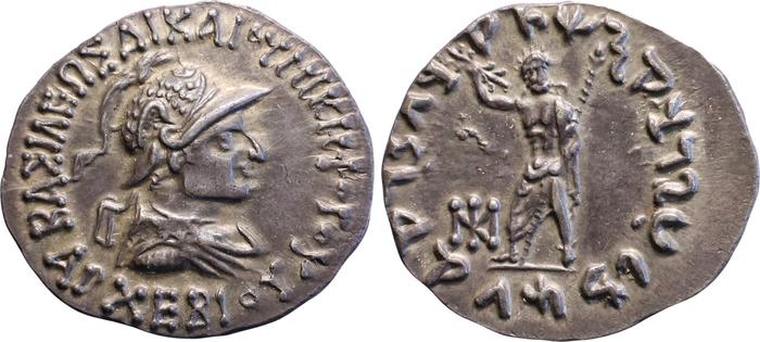 аверс Bactrian and Indo-Greek Coinage Archebius 4.3