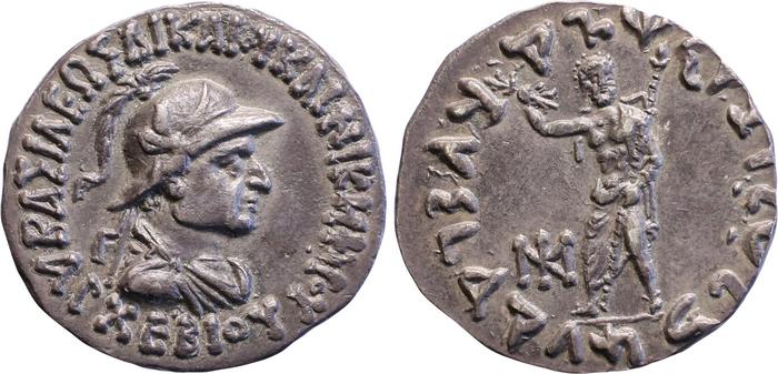 аверс Bactrian and Indo-Greek Coinage Archebius 6.1