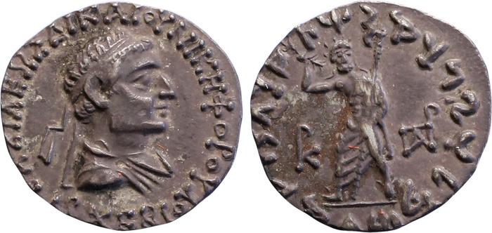 аверс Bactrian and Indo-Greek Coinage Archebius 11.2