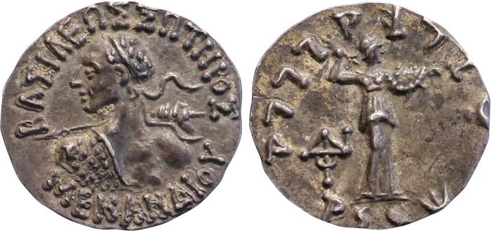 Bactrian and Indo-Greek Coinage Menander I 15.1, bm