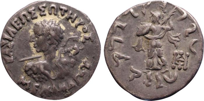 Bactrian and Indo-Greek Coinage Menander I 16.6, bm