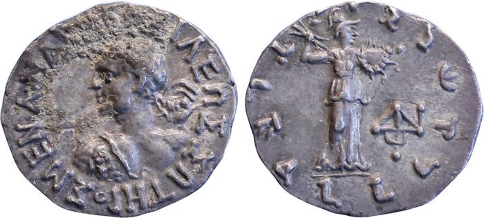 Bactrian and Indo-Greek Coinage Menander I 4.2, bm