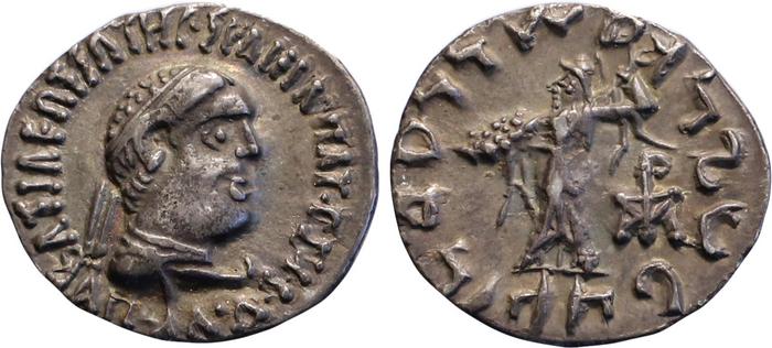 Bactrian and Indo-Greek Coinage Apollodotus II 3.4, bm