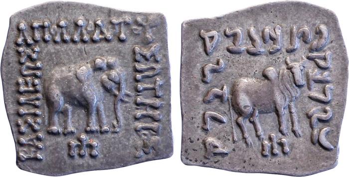 Bactrian and Indo-Greek Coinage Apollodotus I 4.7, bm