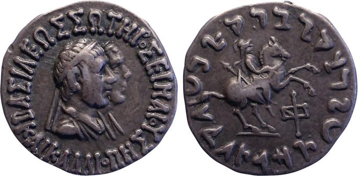 Bactrian and Indo-Greek Coinage Hermaeus and Calliope 2.1, bm