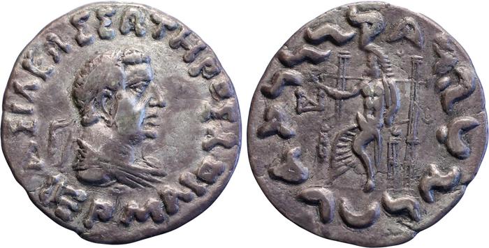 аверс Bactrian and Indo-Greek Coinage Hermaeus 16.1.1