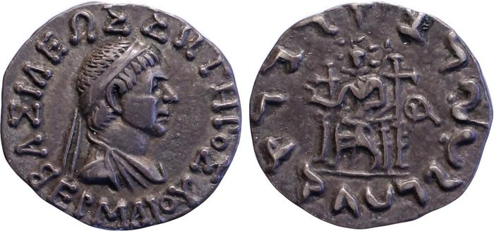 Hermaeus of Bactria obv