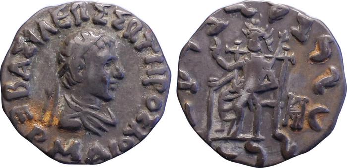 Bactrian and Indo-Greek Coinage Hermaeus 5.6, bm