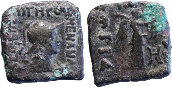 Bactrian and Indo-Greek Coinage Menander I 30.2, bm