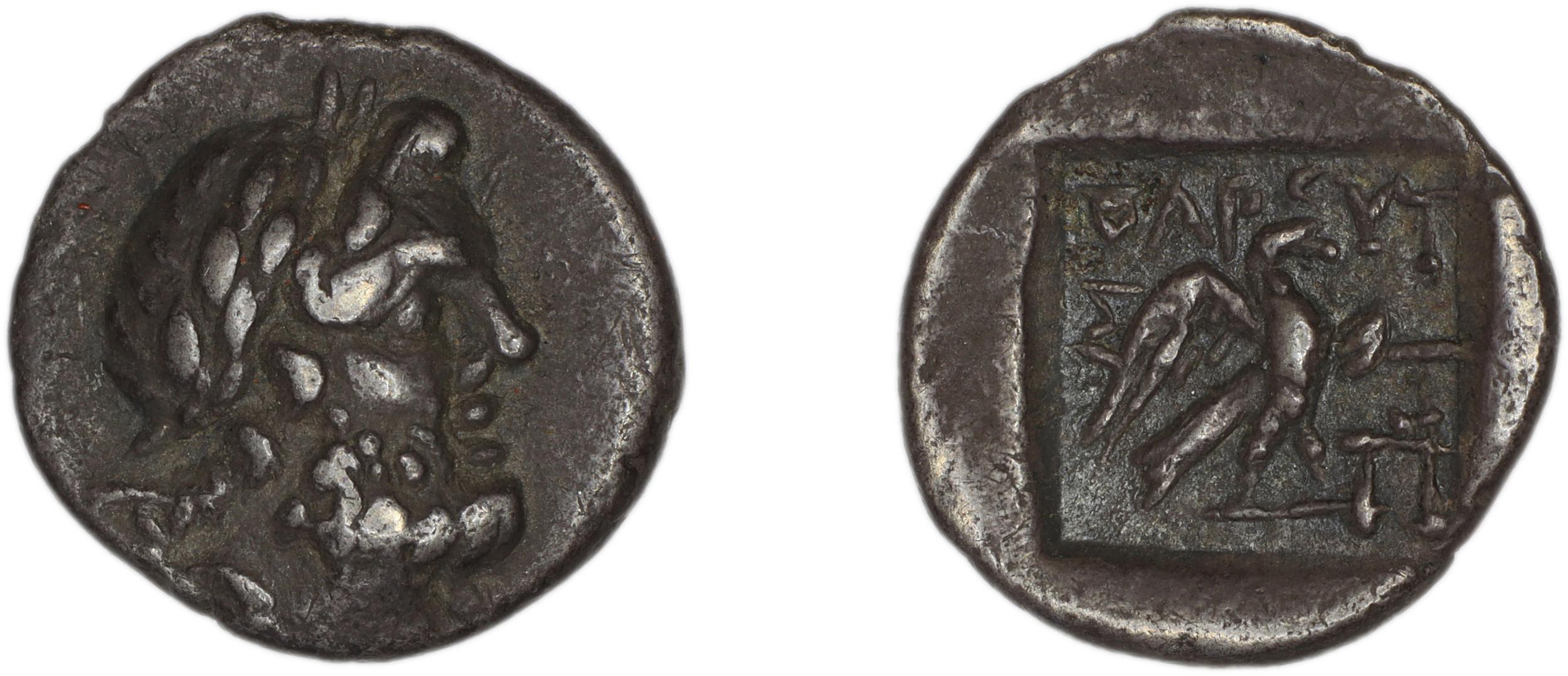 Stratoniceia Meadows 2002 Group 2 hemidrachm, аверс, bm