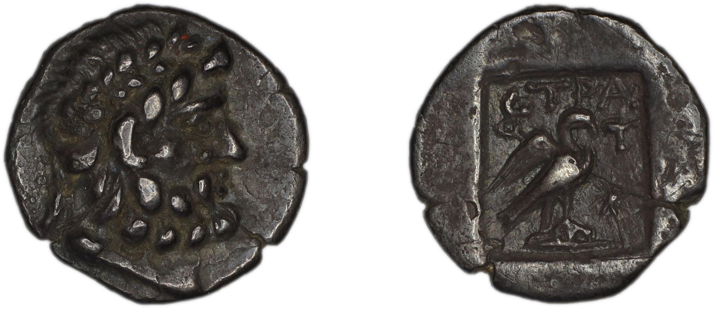 аверс Stratoniceia Meadows 2002 Group 3 hemidrachm