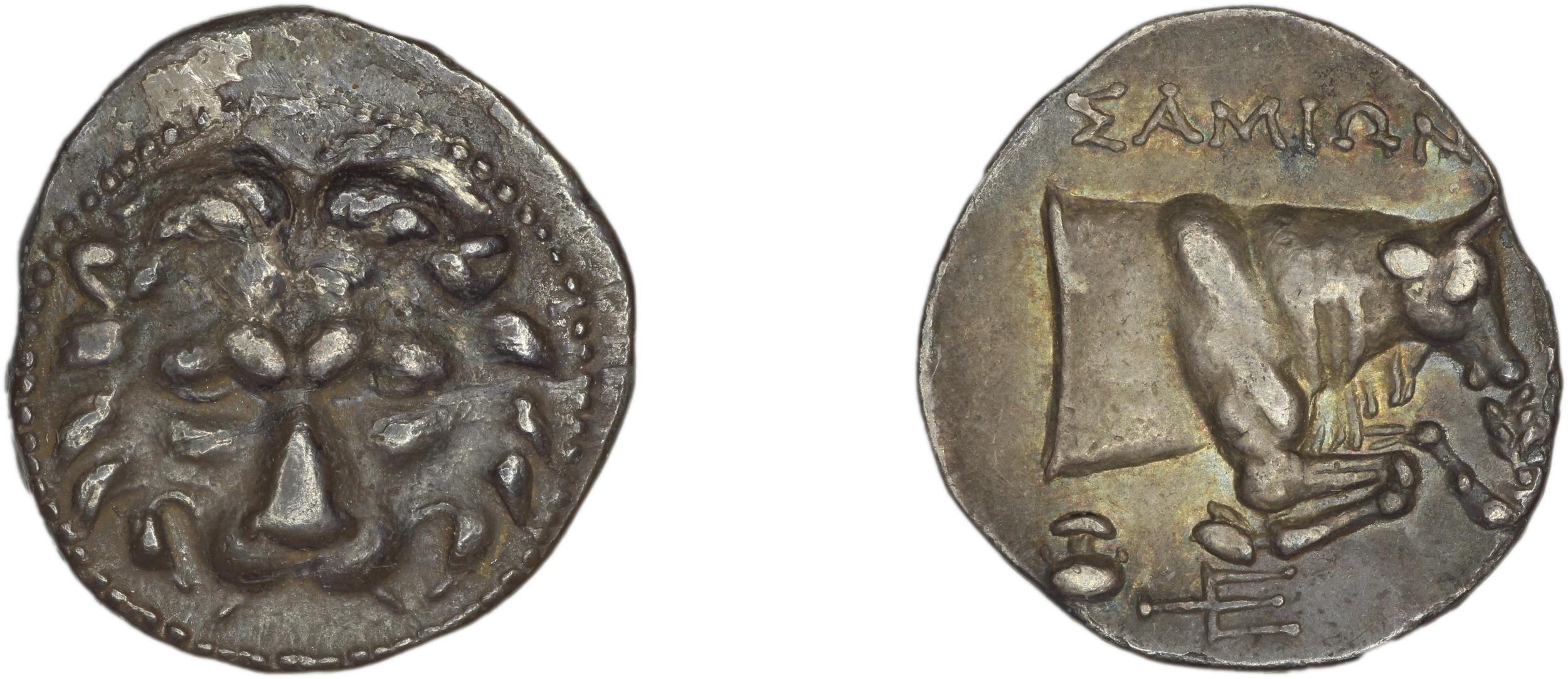 Samos Barron 1966 Ptolemaic octobols, аверс, bm