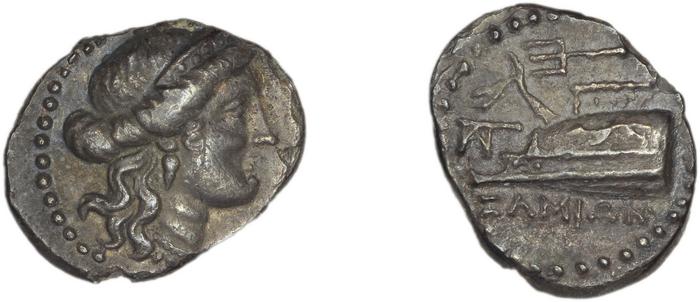 Samos Barron 1966 Last silver diobols, реверс, bm