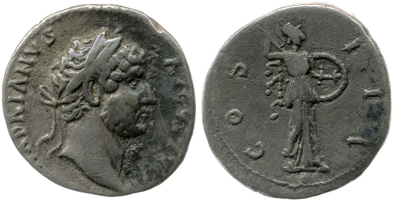 аверс RIC II, Part 3 (second edition) Hadrian 3057