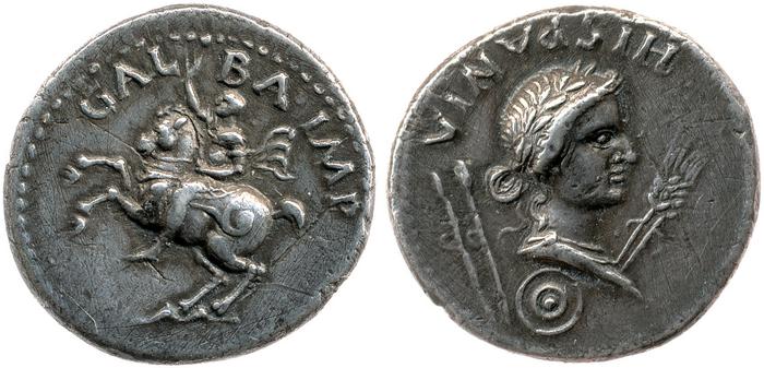 RIC I (second edition) Galba 2, реверс, bm