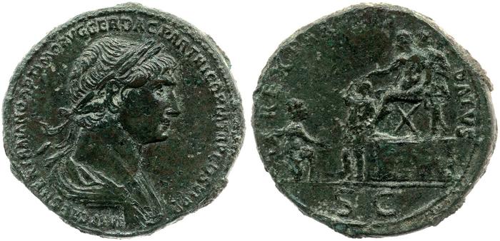 RIC II Trajan 667, реверс, bm