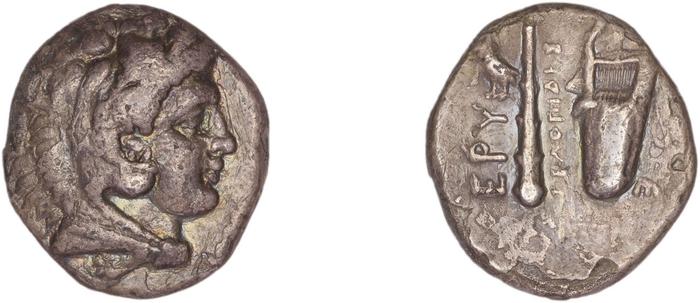 Erythrae Kinns 1980 Period II.2, AR 1, реверс, bm