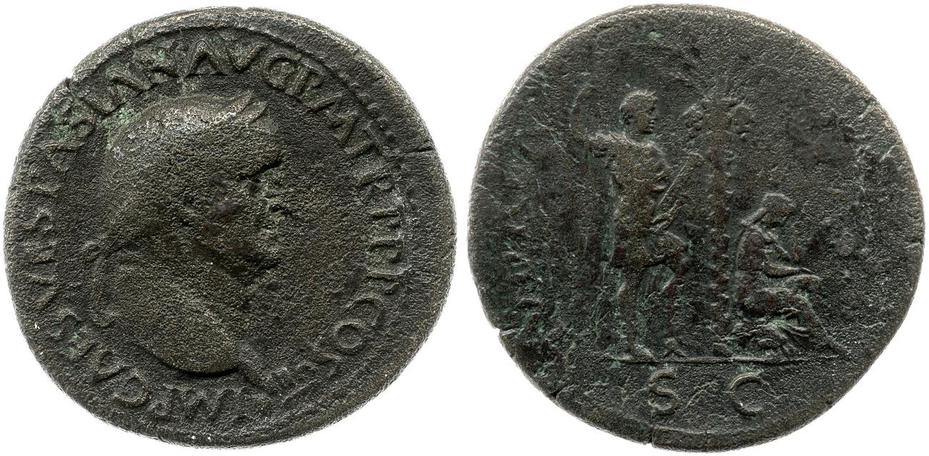 аверс RIC II, Part 1 (second edition) Vespasian 1204