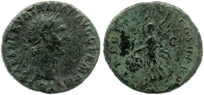 RIC II Trajan 402, реверс, bm