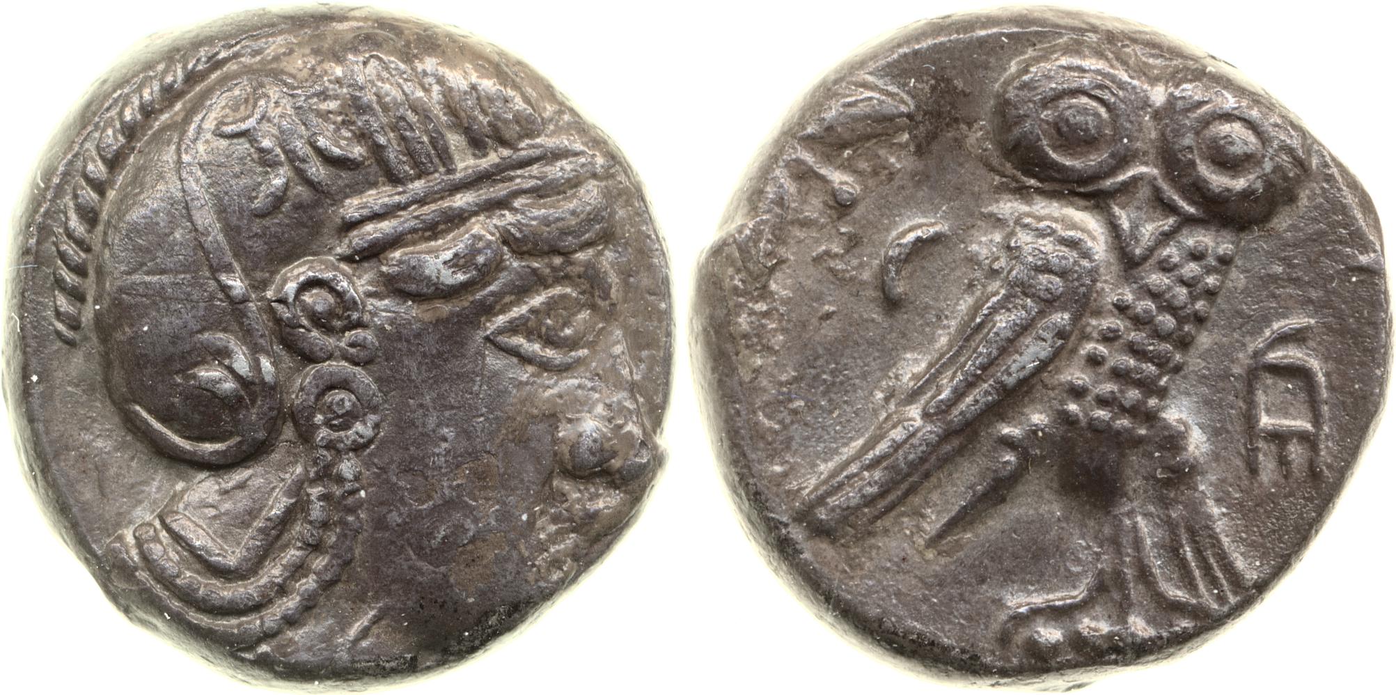 Mazaces Egypt van Alfen 2002 VI Athenian imitations, аверс, bm