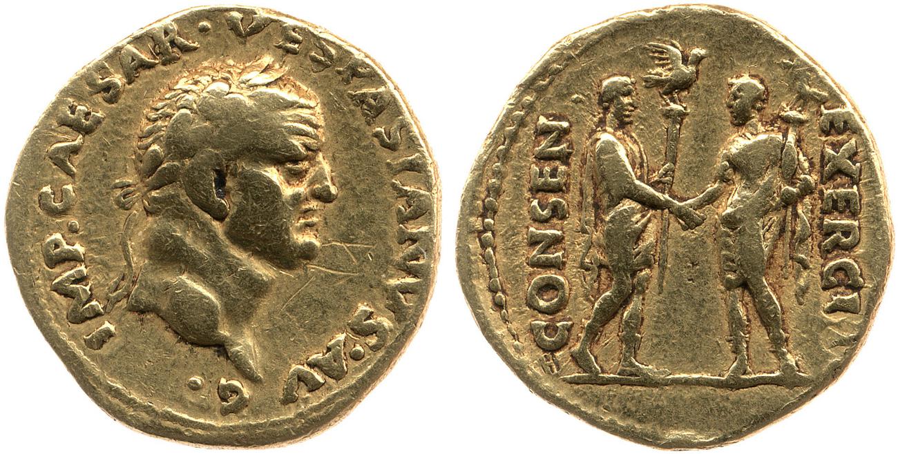 obverse RIC II, Part 1 (second edition) Vespasian 1381