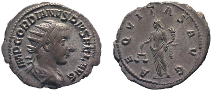 RIC IV Gordian III 63, реверс, bm