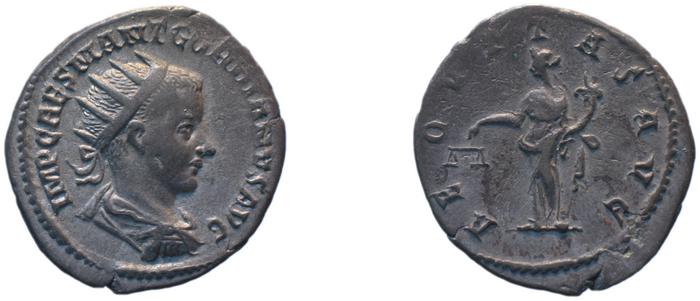 RIC IV Gordian III 177A, реверс, bm