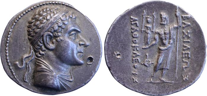 Bactrian and Indo-Greek Coinage Agathocles 1.1, bm