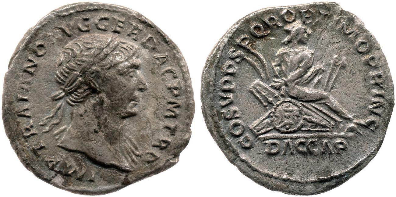 RIC II Trajan 96, аверс, bm