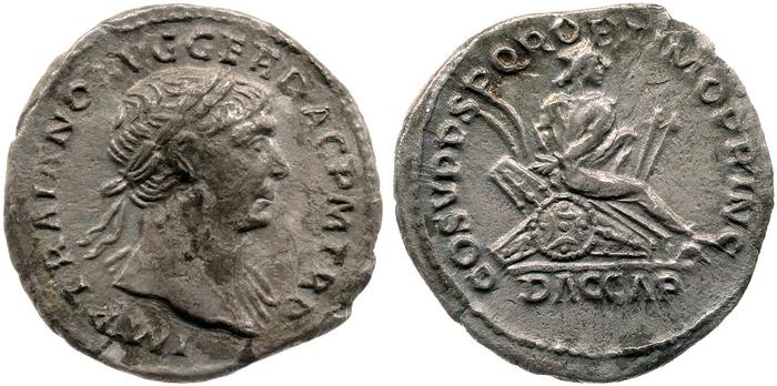 RIC II Trajan 96, реверс, bm