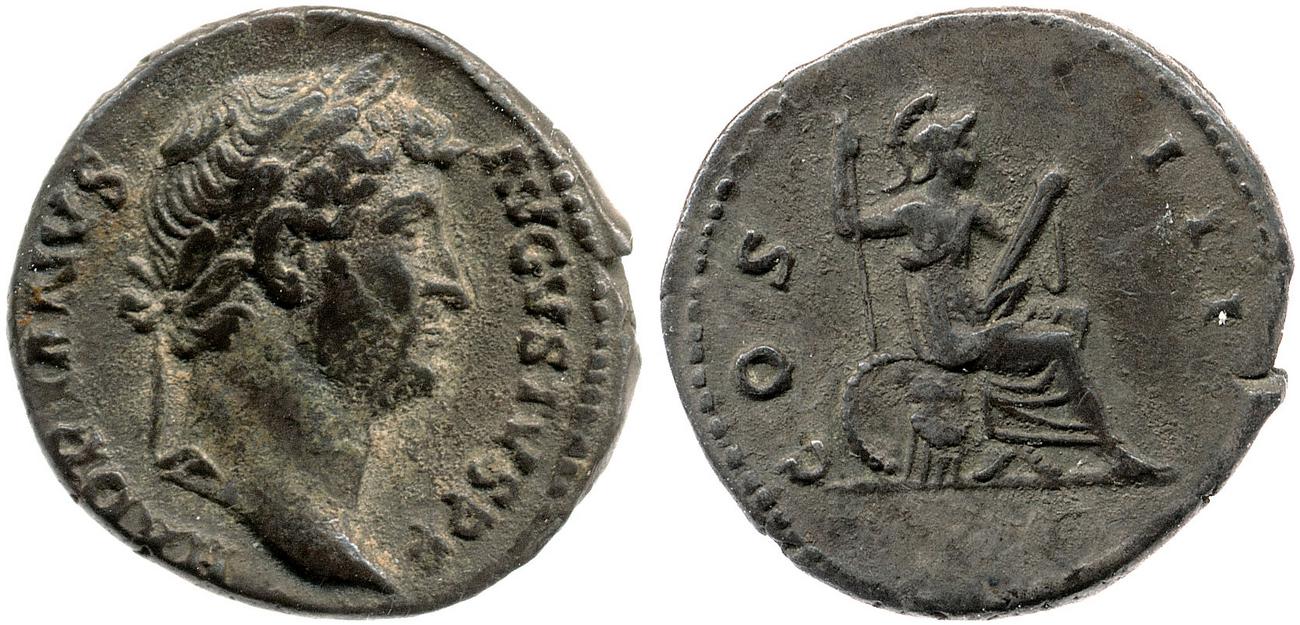 RIC II, Part 3 (second edition) Hadrian 919, аверс, bm