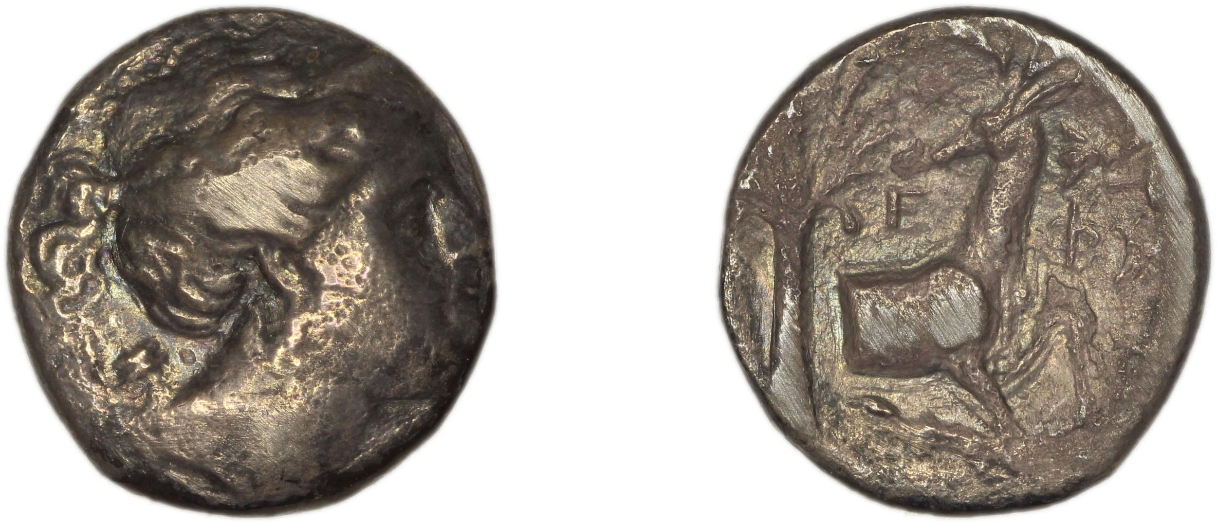 obverse Ephesus Kinns and Holt 2023 Period II, AR XII