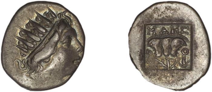 Rhodes Jenkins 1989 Group E drachms, реверс, bm