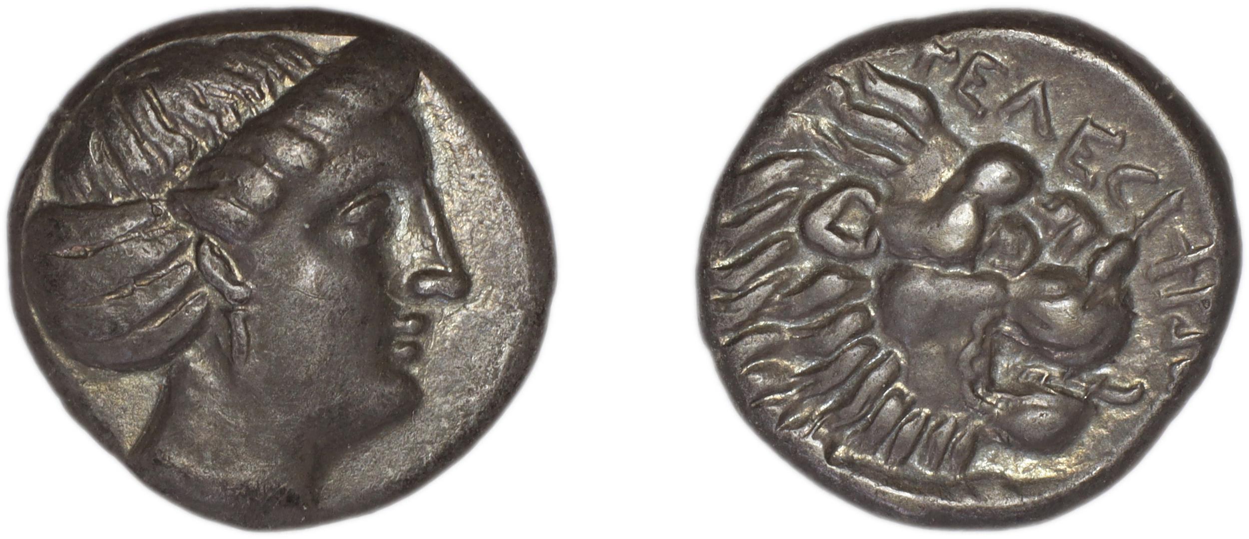 Cnidus Ashton 1999 Drachms, аверс, bm