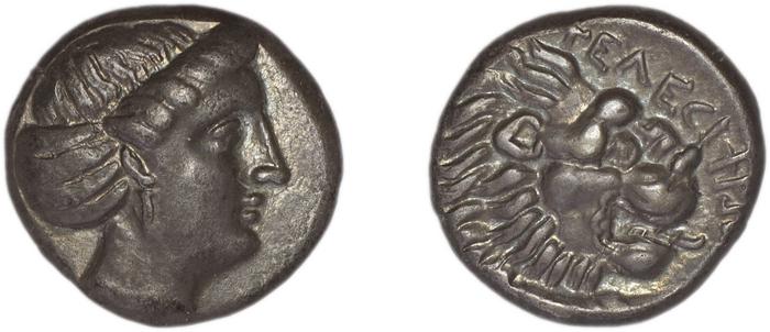 Cnidus Ashton 1999 Drachms, реверс, bm