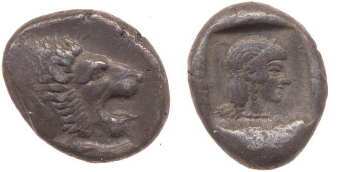 Cnidus Cahn 1970 Series IV, реверс, bm