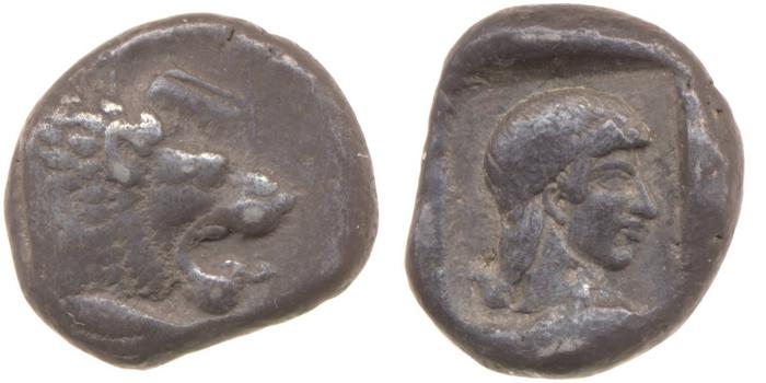 Cnidus Cahn 1970 Series IV, реверс, bm
