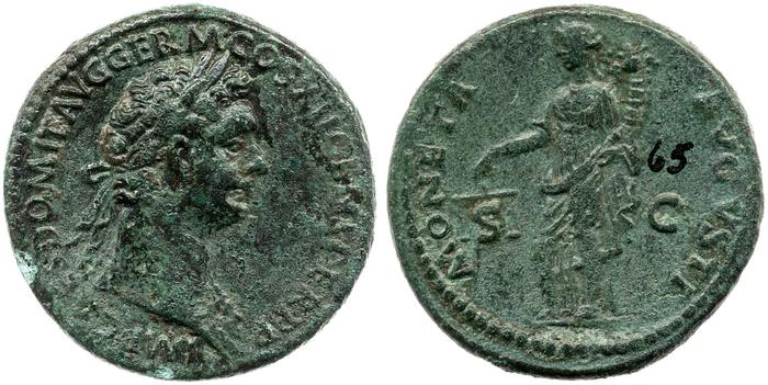 RIC II, Part 1 (second edition) Domitian 493, реверс, bm