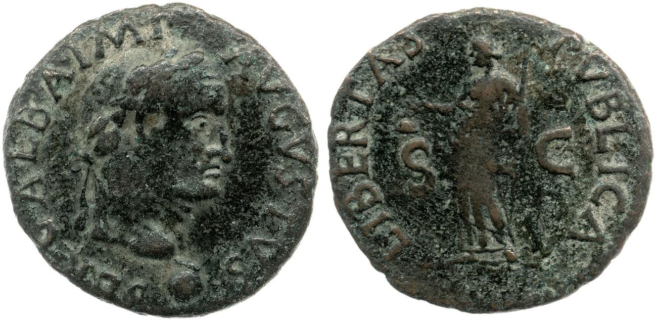 RIC I (second edition) Galba 70, аверс, bm